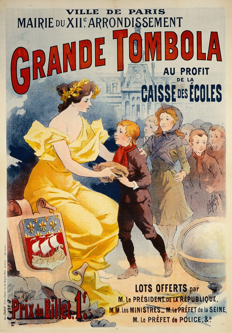 Grande Tombola by Lucien Lefèvre, 1895 — digital art print download
