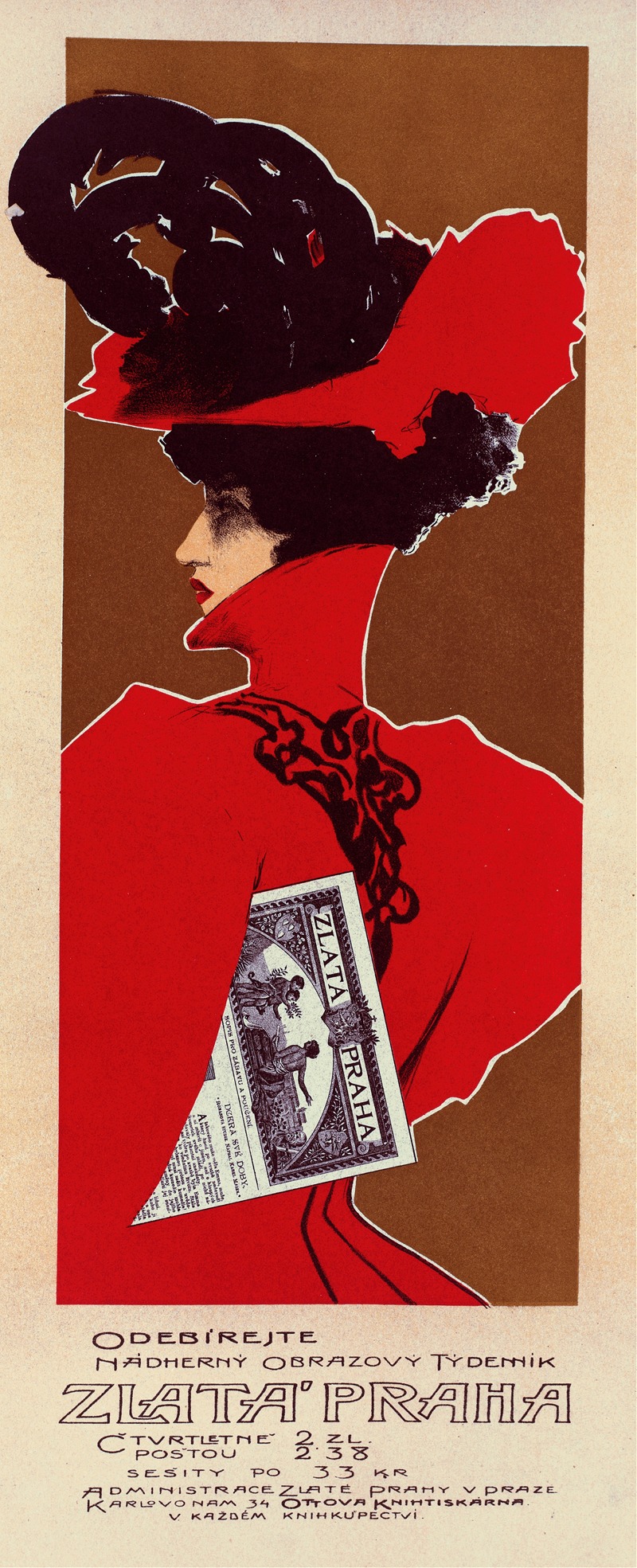 Zlata Praha by Аноним, 1899 — digital art print download
