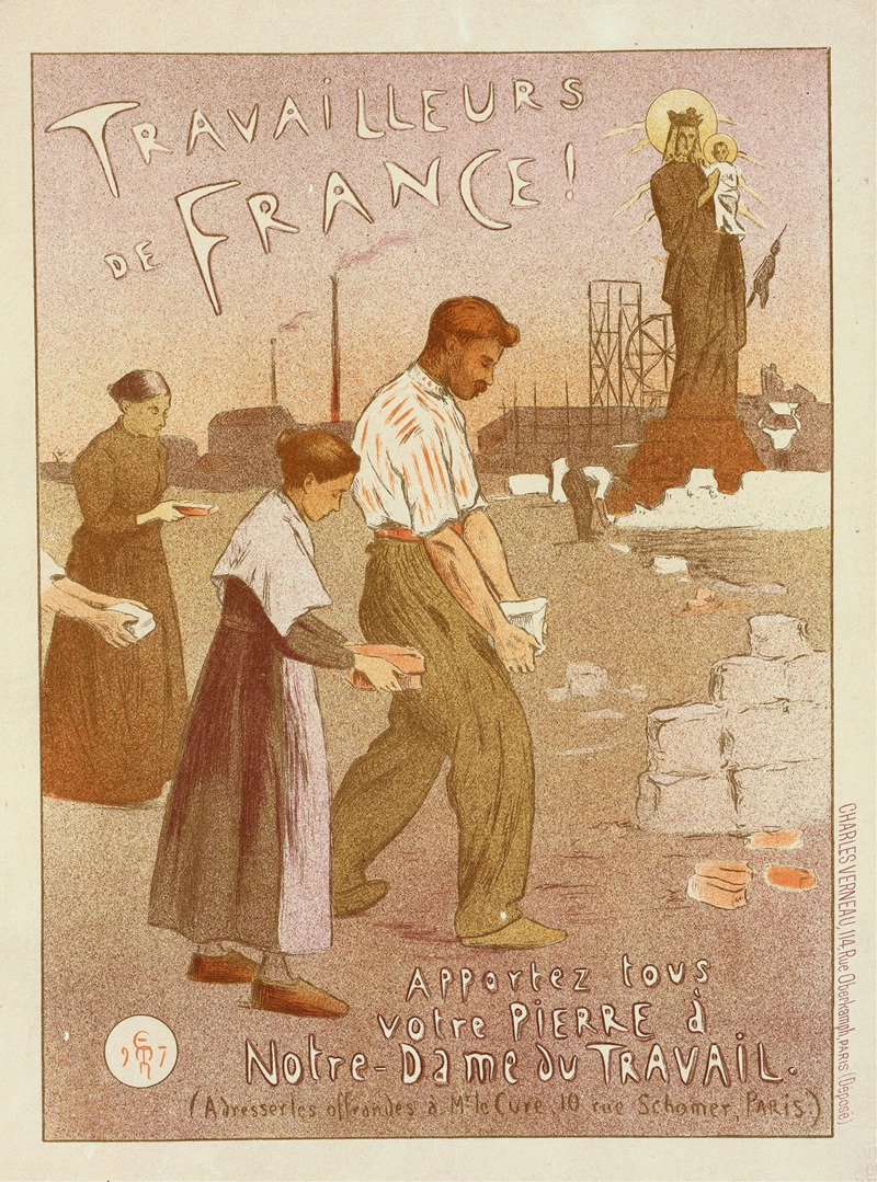 Notre-Dame Du Travail by Этьен Моро-Нелатон, 1900 — digital art print download