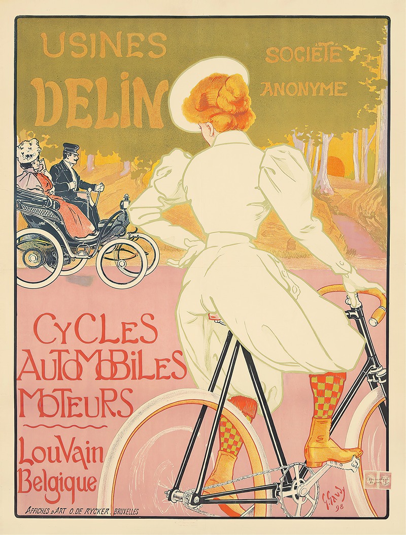 Usines Delin by Georges Gaudy, 1898 — digital art print download