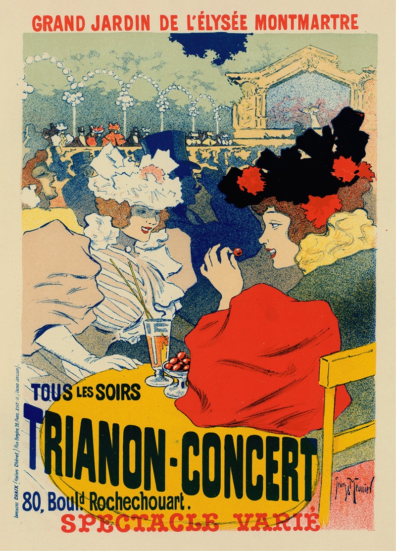 Trianon-Concert by Жорж Мёнье, 1897 — digital art print download