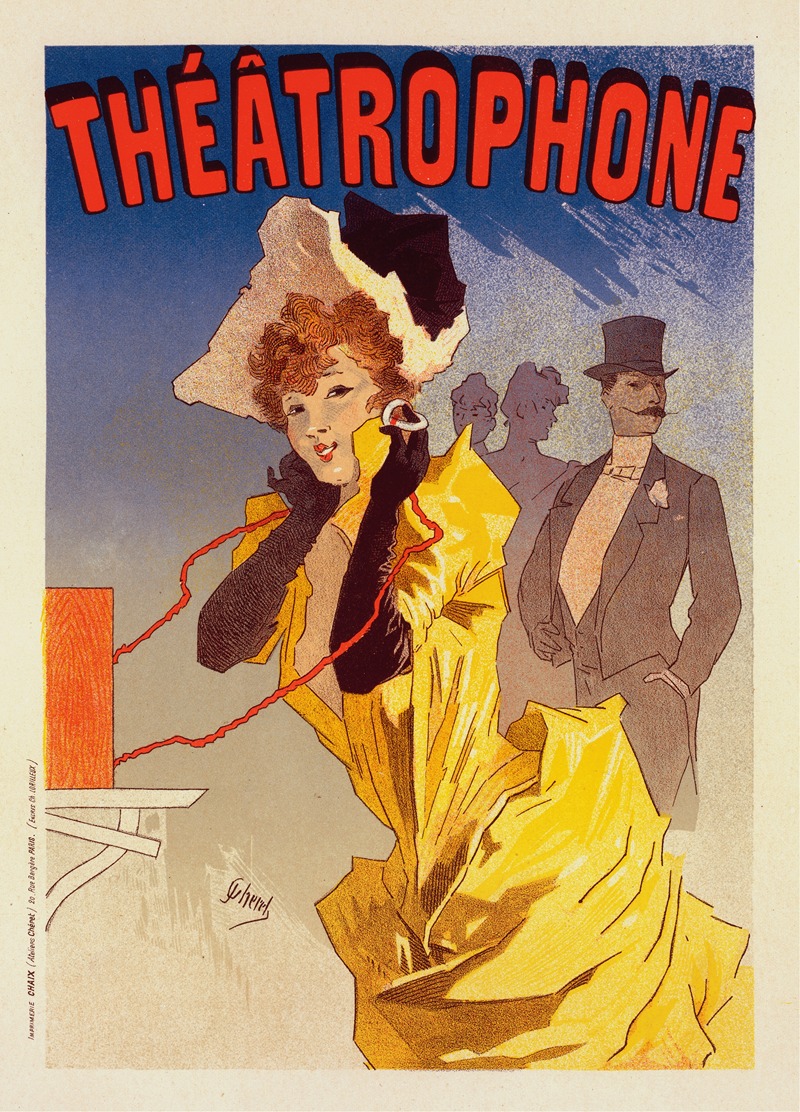 Théâtrophone by Жюль Шере, 1896 — digital art print download