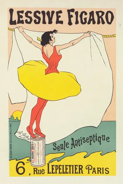 Lessive Figaro by Léo Gausson, 1897 — digital art print download