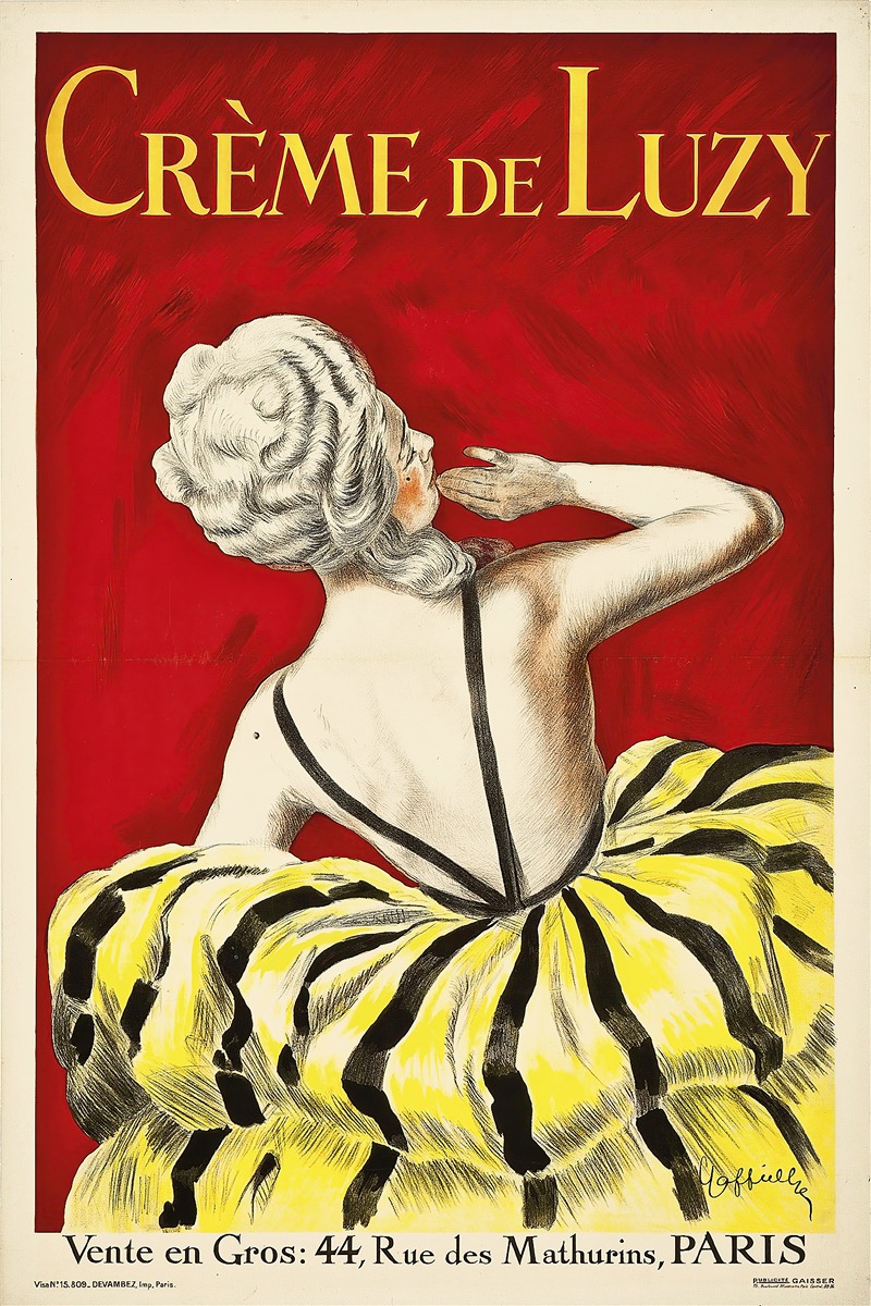 Crème De Luzy by Леонетто Каппьелло, 1919 — digital art print download