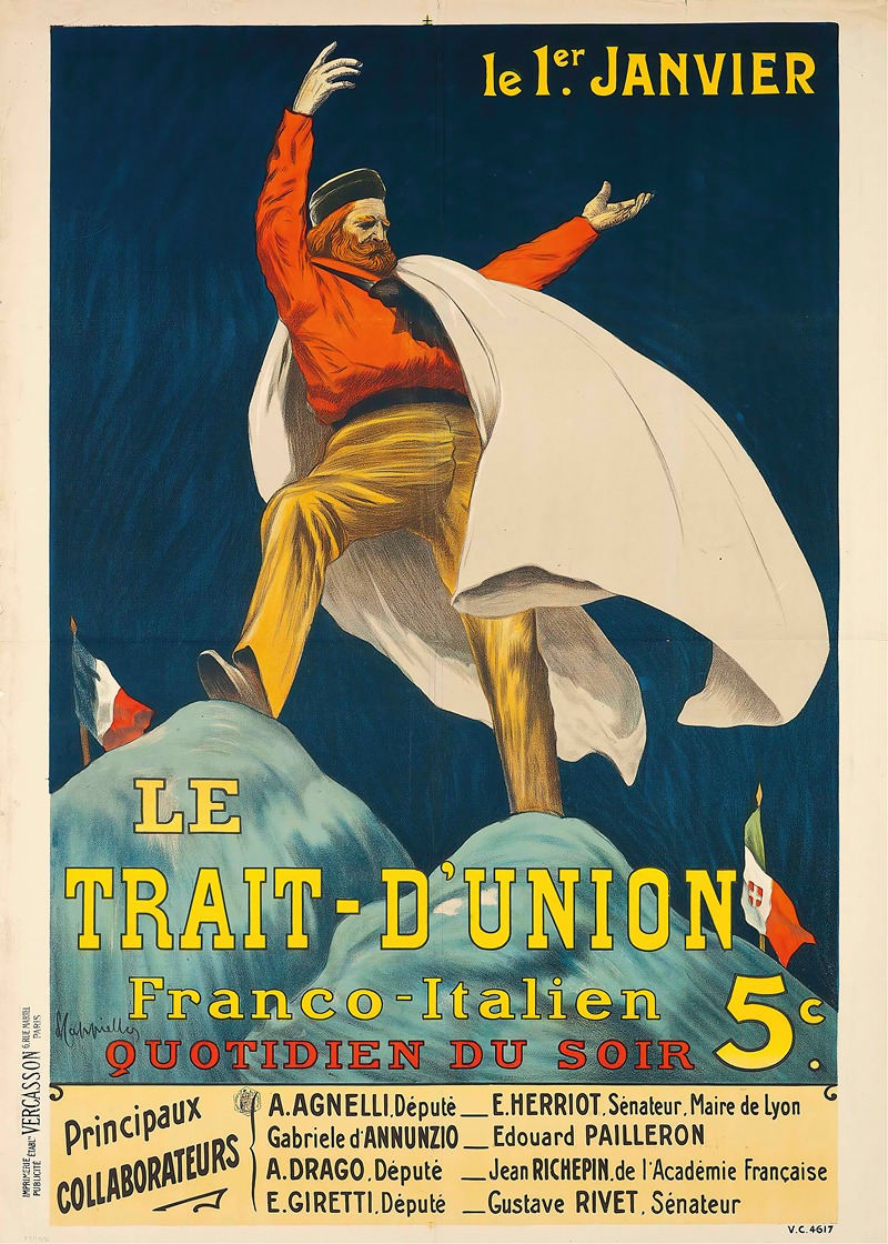 Le Trait-D'union by Леонетто Каппьелло — digital art print download