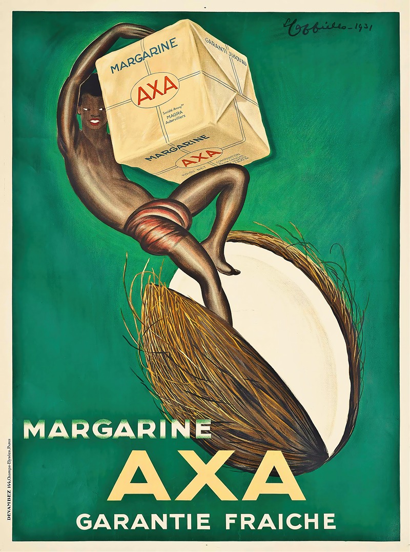Margarine Axa by Леонетто Каппьелло, 1931 — digital art print download