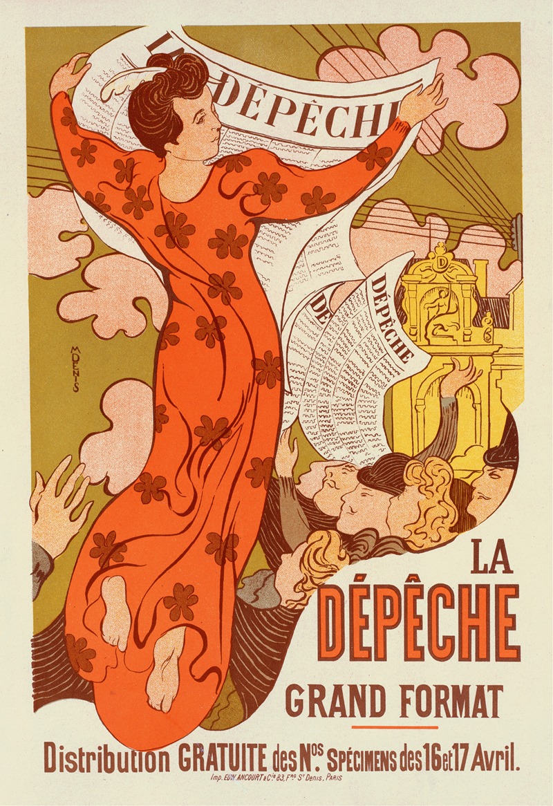 La Dépêche De Toulouse by Морис Дени, 1898 — digital art print download