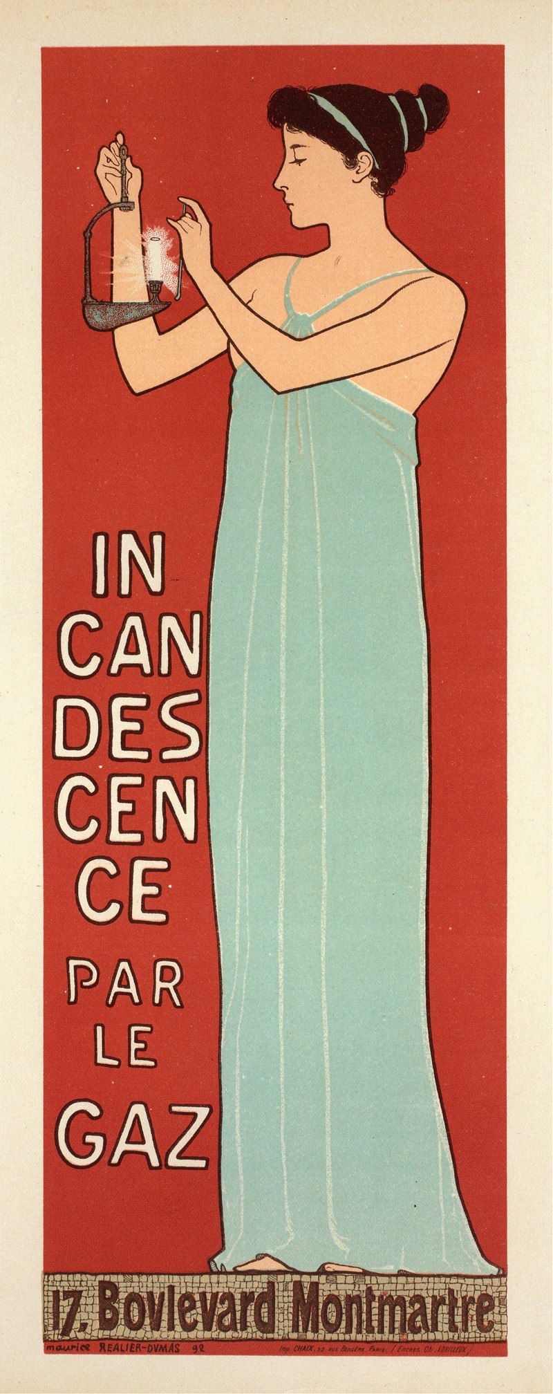 Incandescence Par Le Gaz (Système Auer) by Морис Реалье-Дюма, 1896 — digital art print download