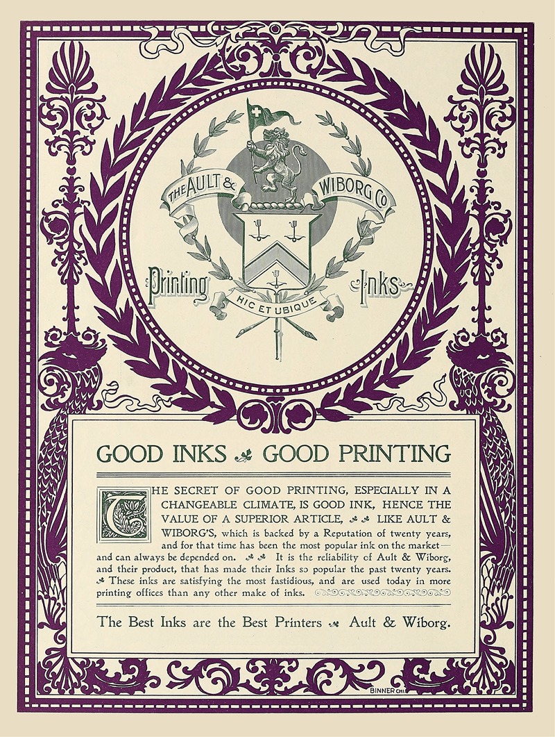 Ault and Wiborg, Ad. 061 by Аноним, 1890-1913 — digital art print download