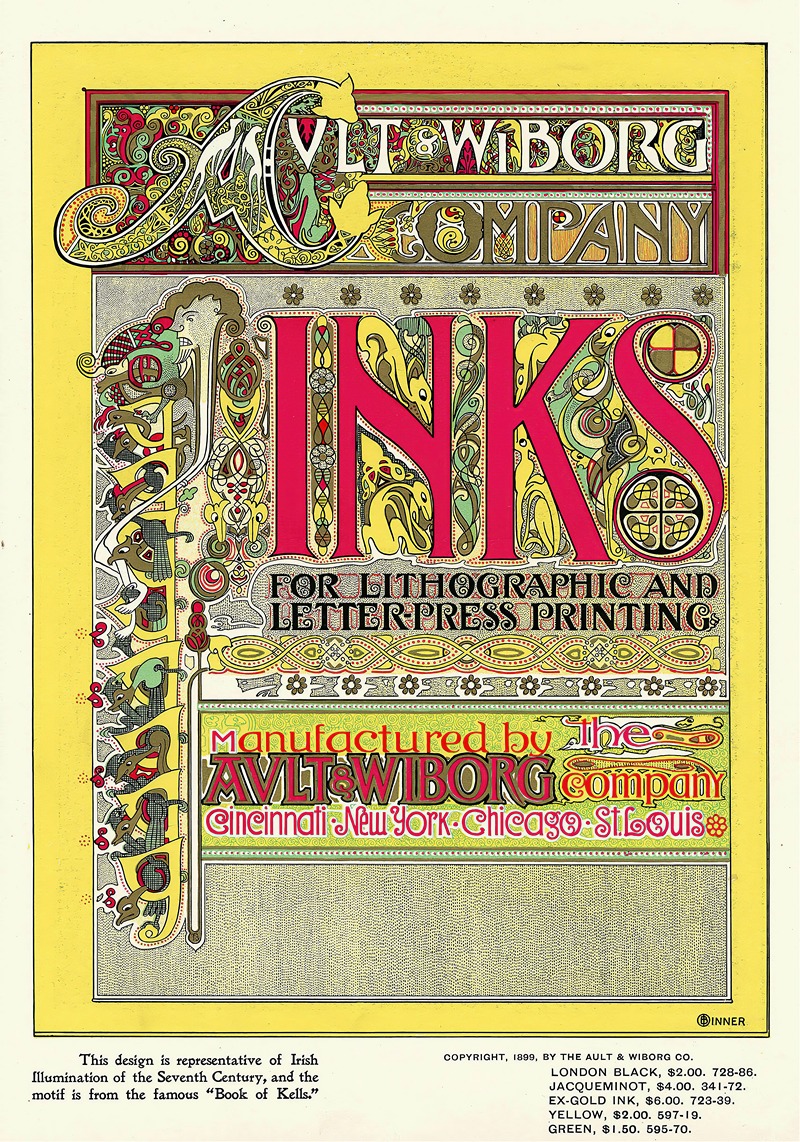 Ault and Wiborg, Ad. 100 by Frank Swick, 1890-1913 — digital art print download