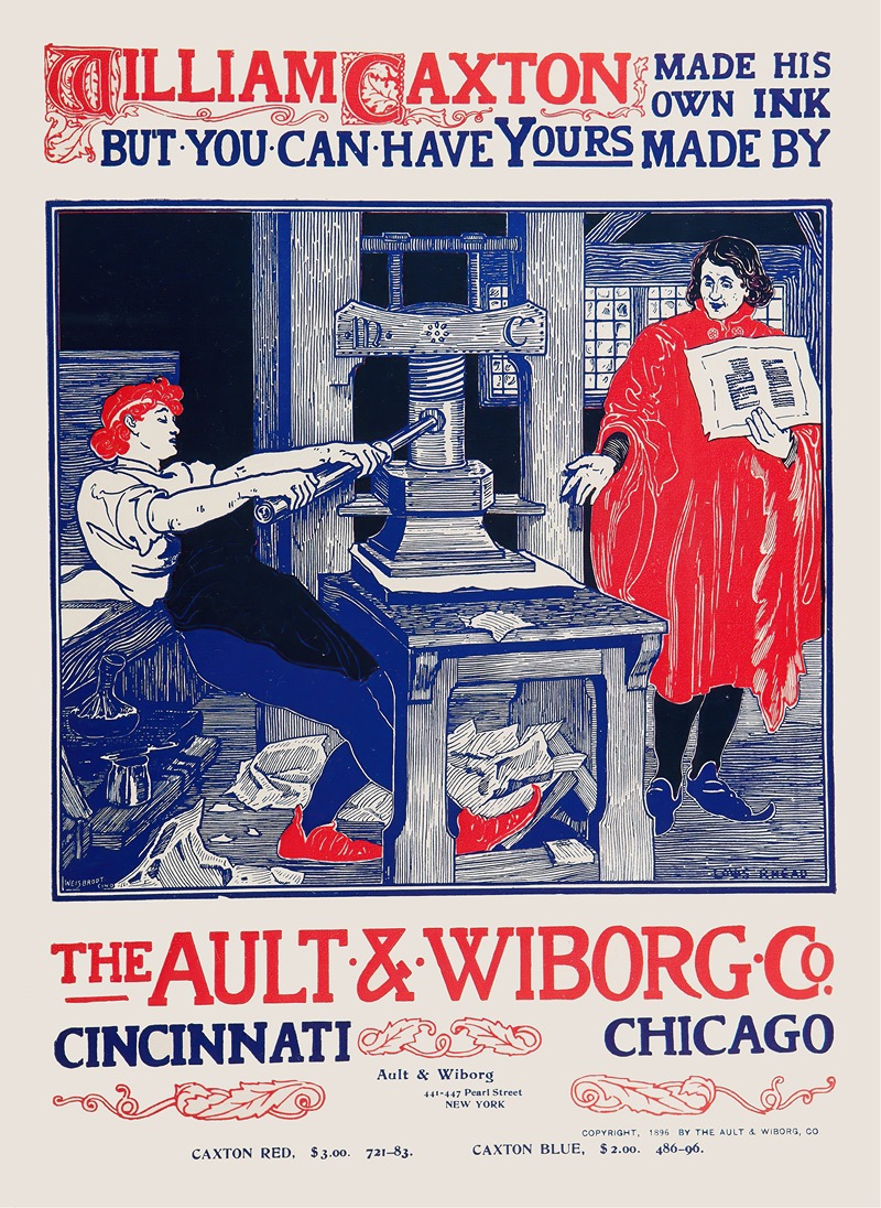 Ault and Wiborg, Ad. 111 by Луи Рид, 1890-1913 — digital art print download