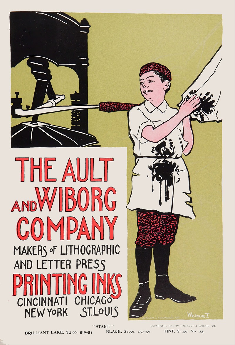 Ault and Wiborg, Ad. 117 by Аноним, 1890-1913 — digital art print download