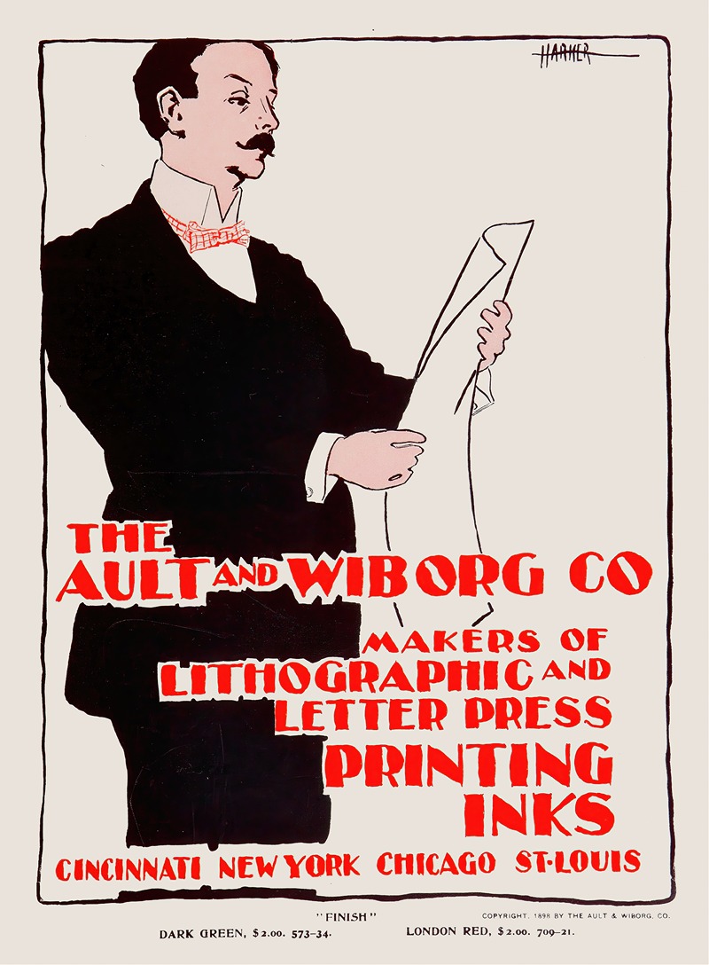 Ault and Wiborg, Ad. 119 by Аноним, 1890-1913 — digital art print download