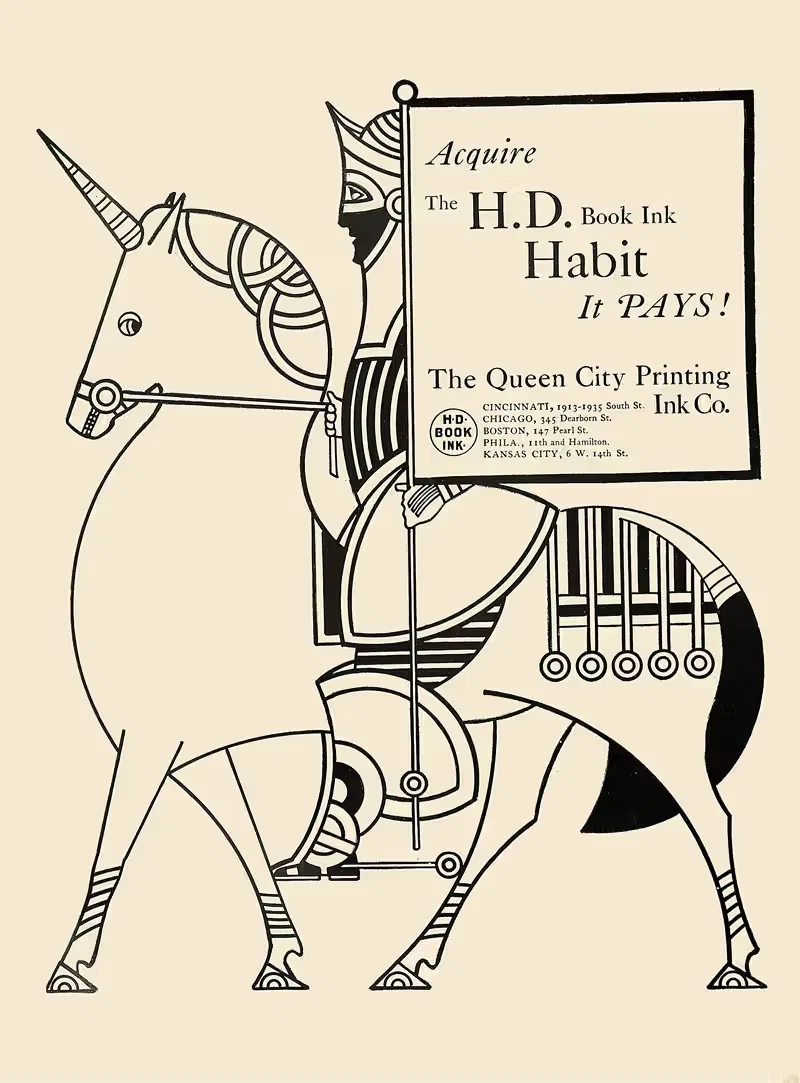 Чернила Королевского города, Рекламное объявление 37 by Август Юнссон, 1890-1913 — digital art print download