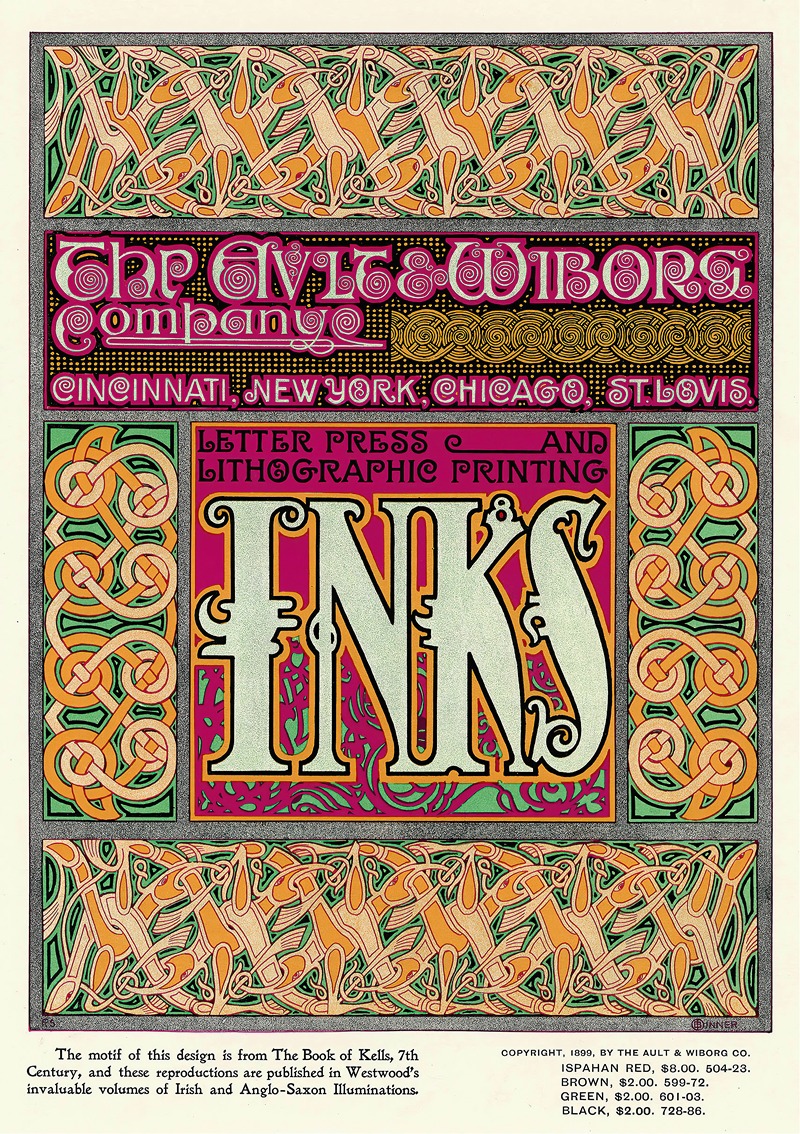 Ault and Wiborg, Ad. 101 by Frank Swick, 1890-1913 — digital art print download
