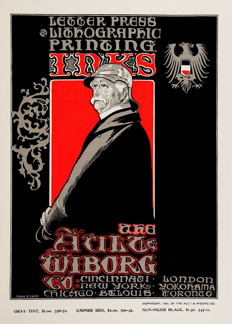 Ault and Wiborg, Ad. 120 by Frank Swick, 1890-1913 — digital art print download