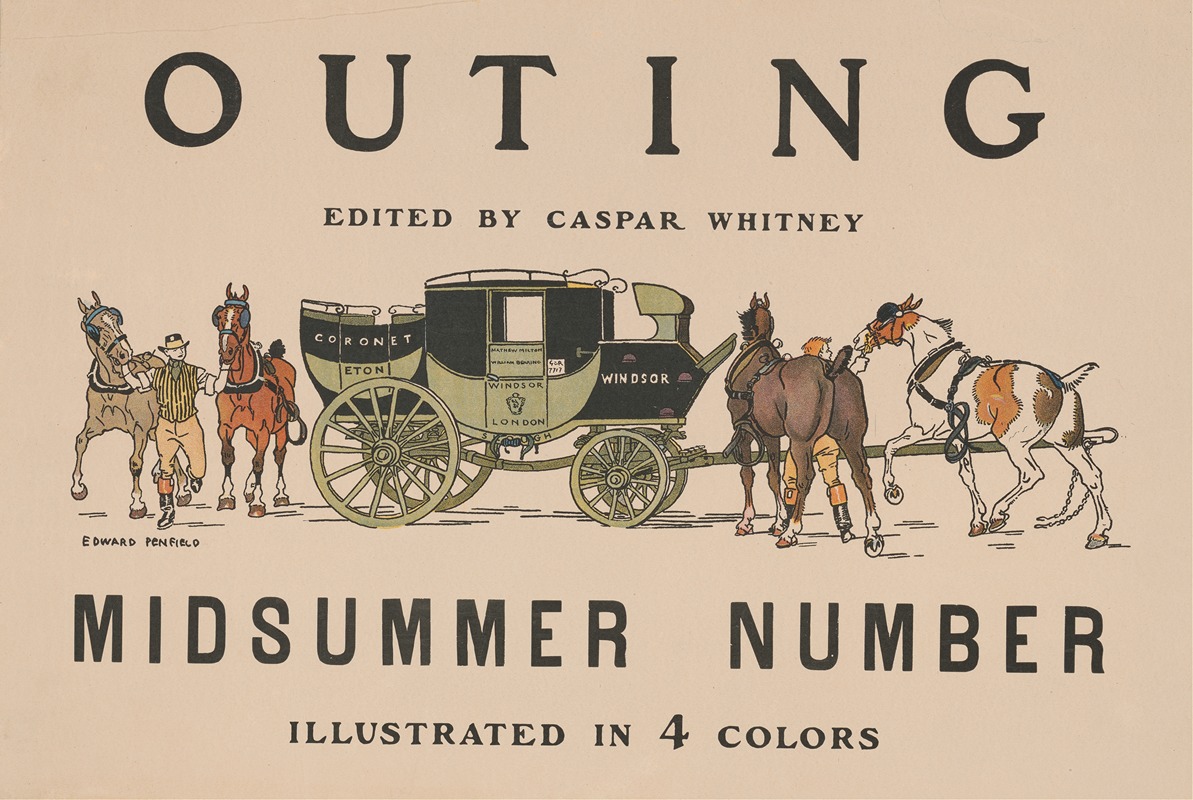 Outing edited by Caspar Whitney by Эдвард Пэнфилд — digital art print download