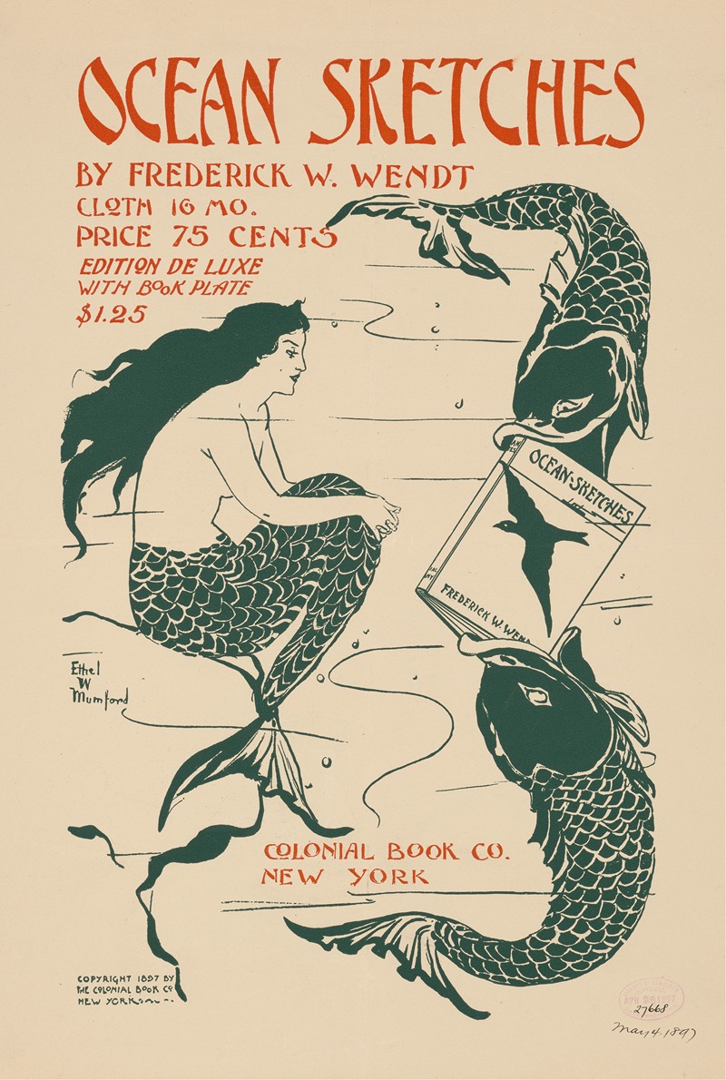 Ocean sketches by Frederick W. Wendt — Ethel Watts Mumford Grant