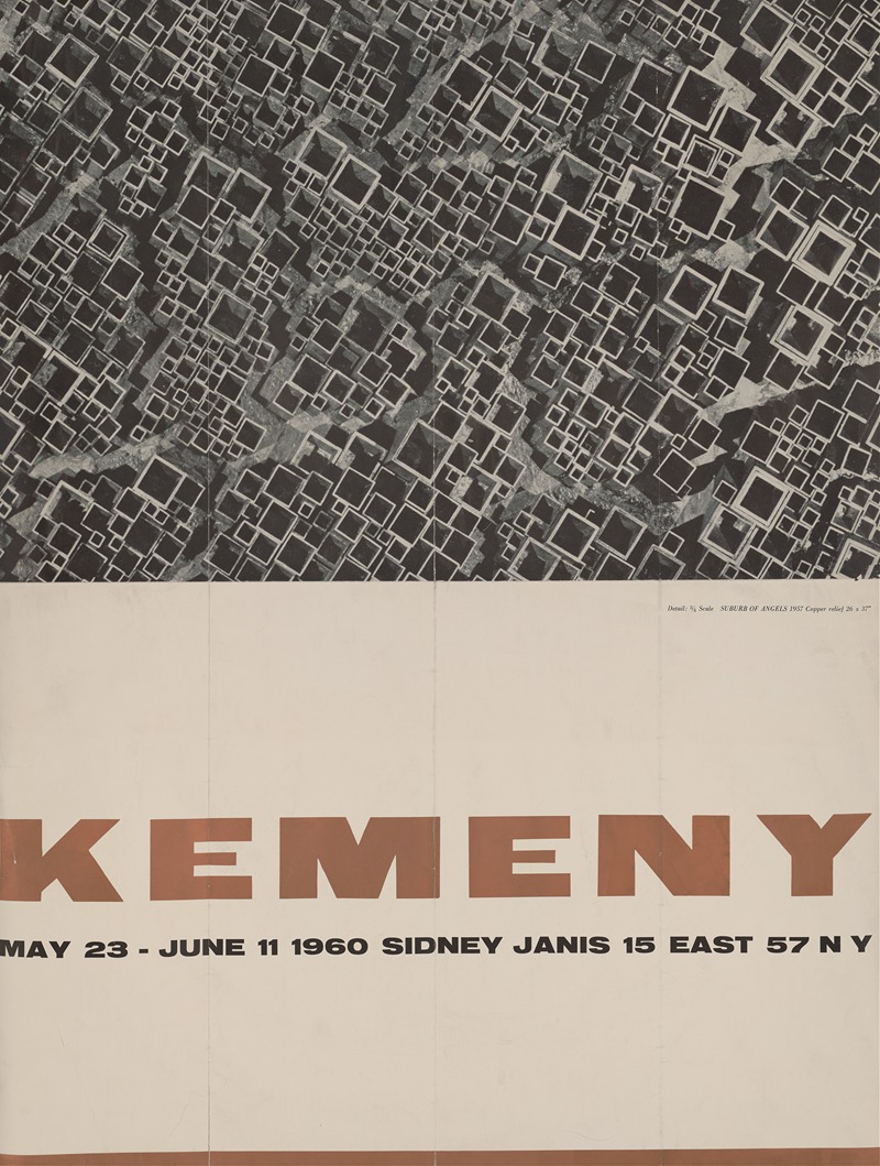 Kemeny, May 23 – June 11, 1960 — Sidney Janis Gallery