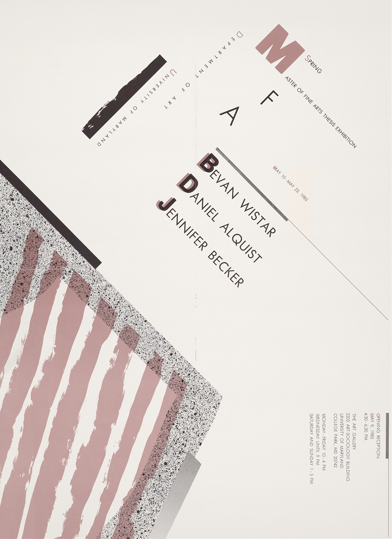 Master of Fine Arts Thesis Exhibition. — John Birmingham