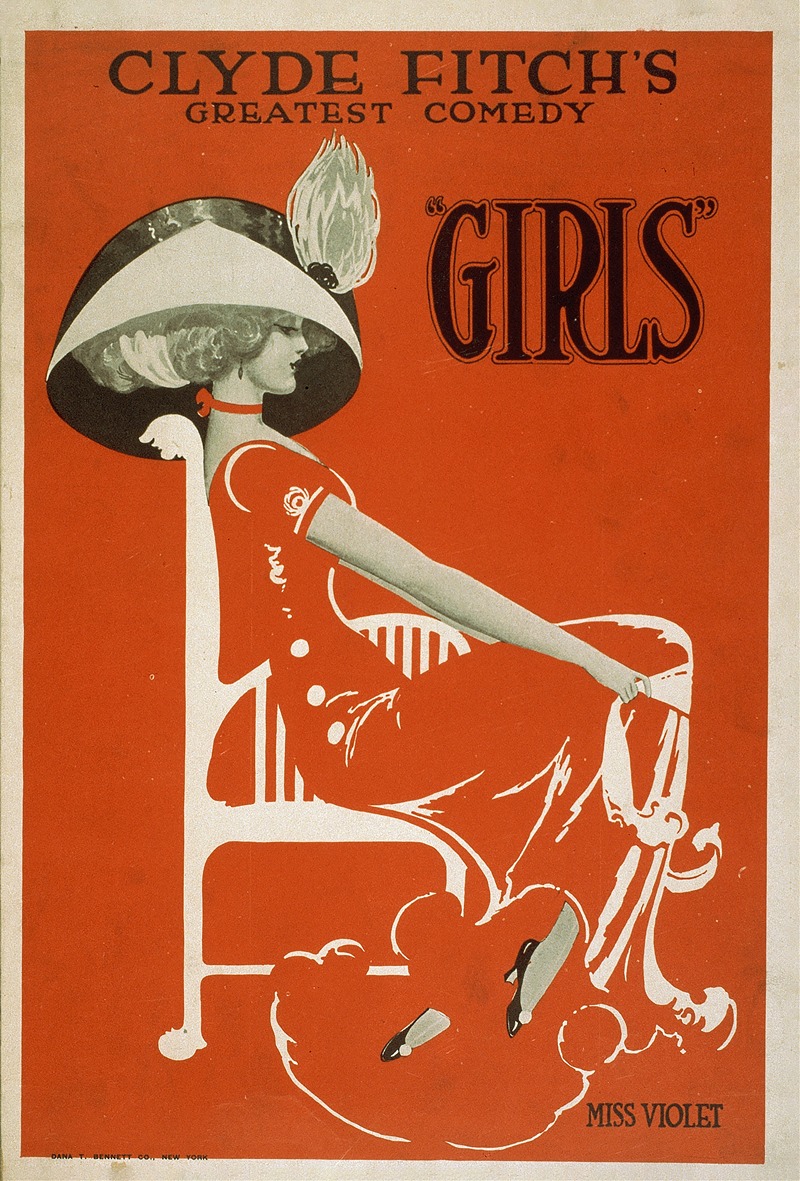Girls by Dana T. Bennett Co, c1910 — digital art print download