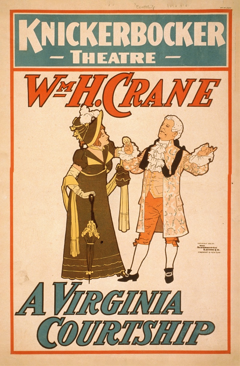 A Virginia courtship by Стробридж и Ко. Лит., 1898 — digital art print download