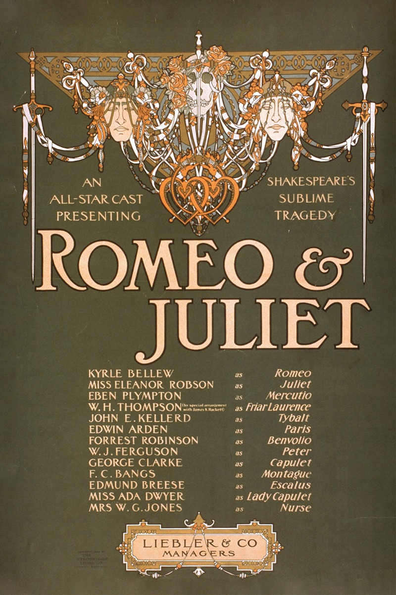 Romeo and Juliet by Стробридж и Ко. Лит., 1903 — digital art print download