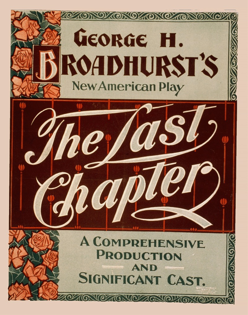The last chapter a comprehensive production and significant cast. by U.S. Lithograph Co. — digital art print download