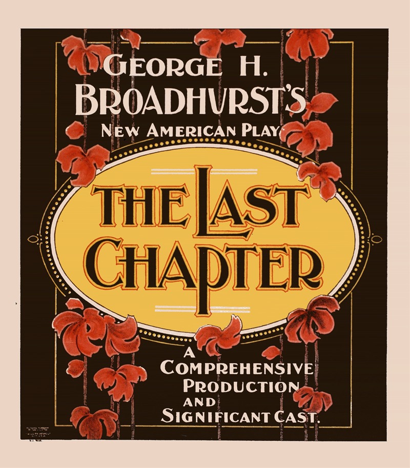 The last chapter by U.S. Lithograph Co., 1910 — digital art print download