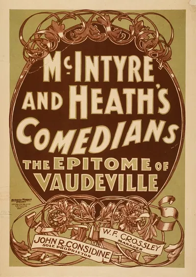 McIntyre and Heath's Comedians the epitome of vaudeville by U.S. Printing Co., 1899 — digital art print download