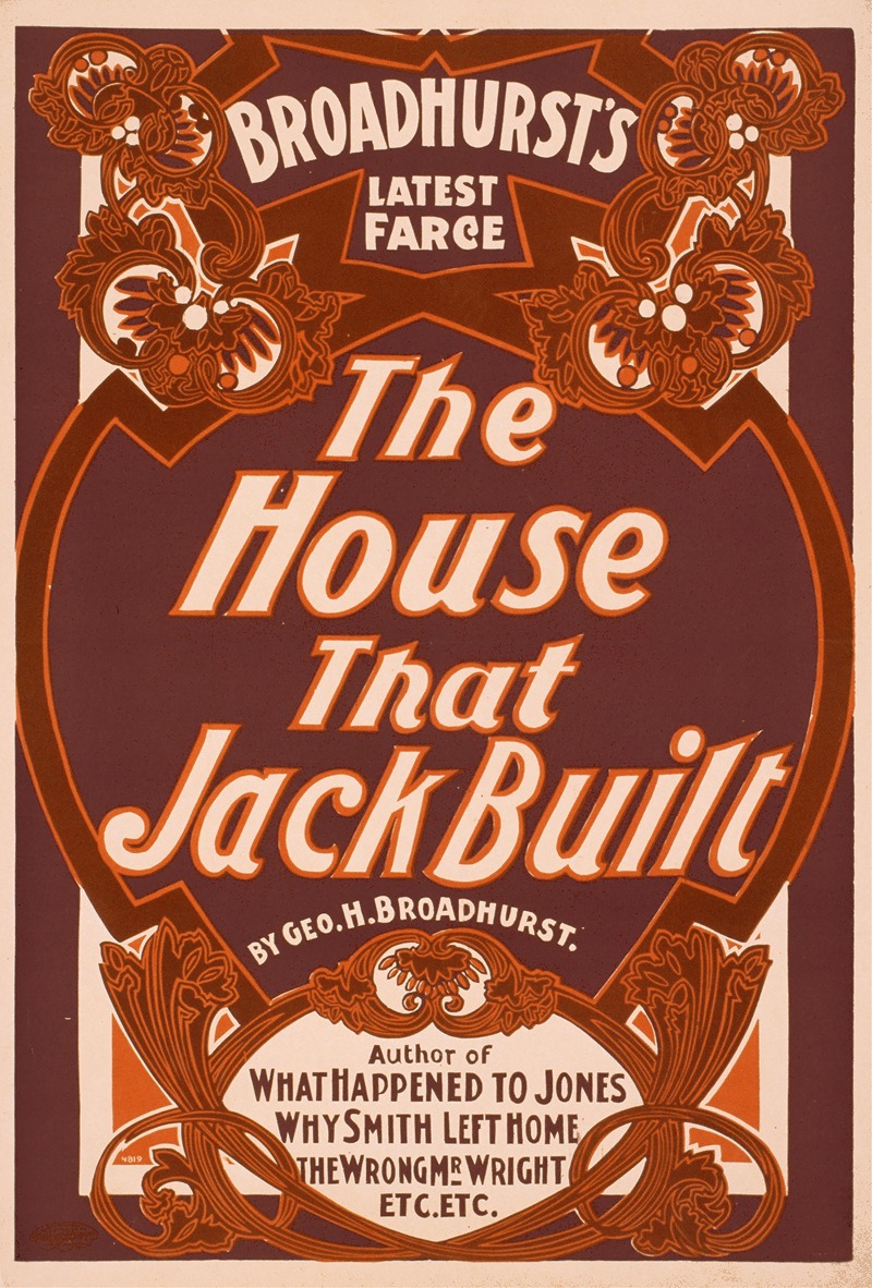 The house that Jack built by U.S. Printing Co., c1900 — digital art print download
