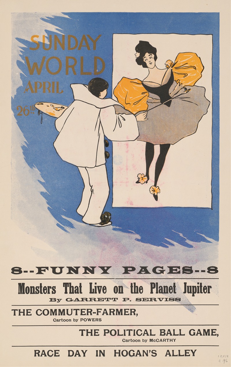 Sunday World April 26th by Аноним, 1896 — digital art print download
