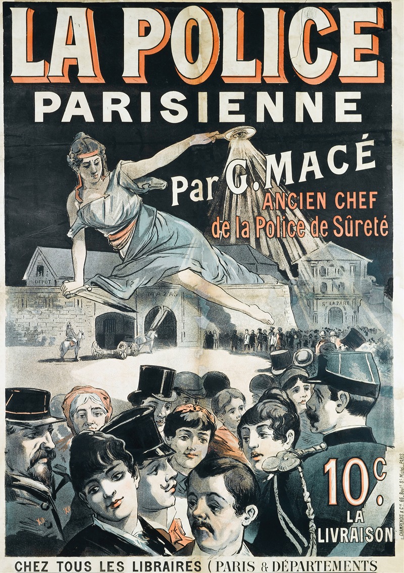 La Police Parisienne by Аноним, 1885 — digital art print download