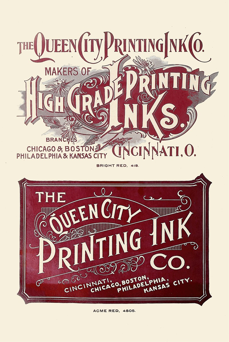 Queen City Ink,Bright Red,Acme Red — Anonymous