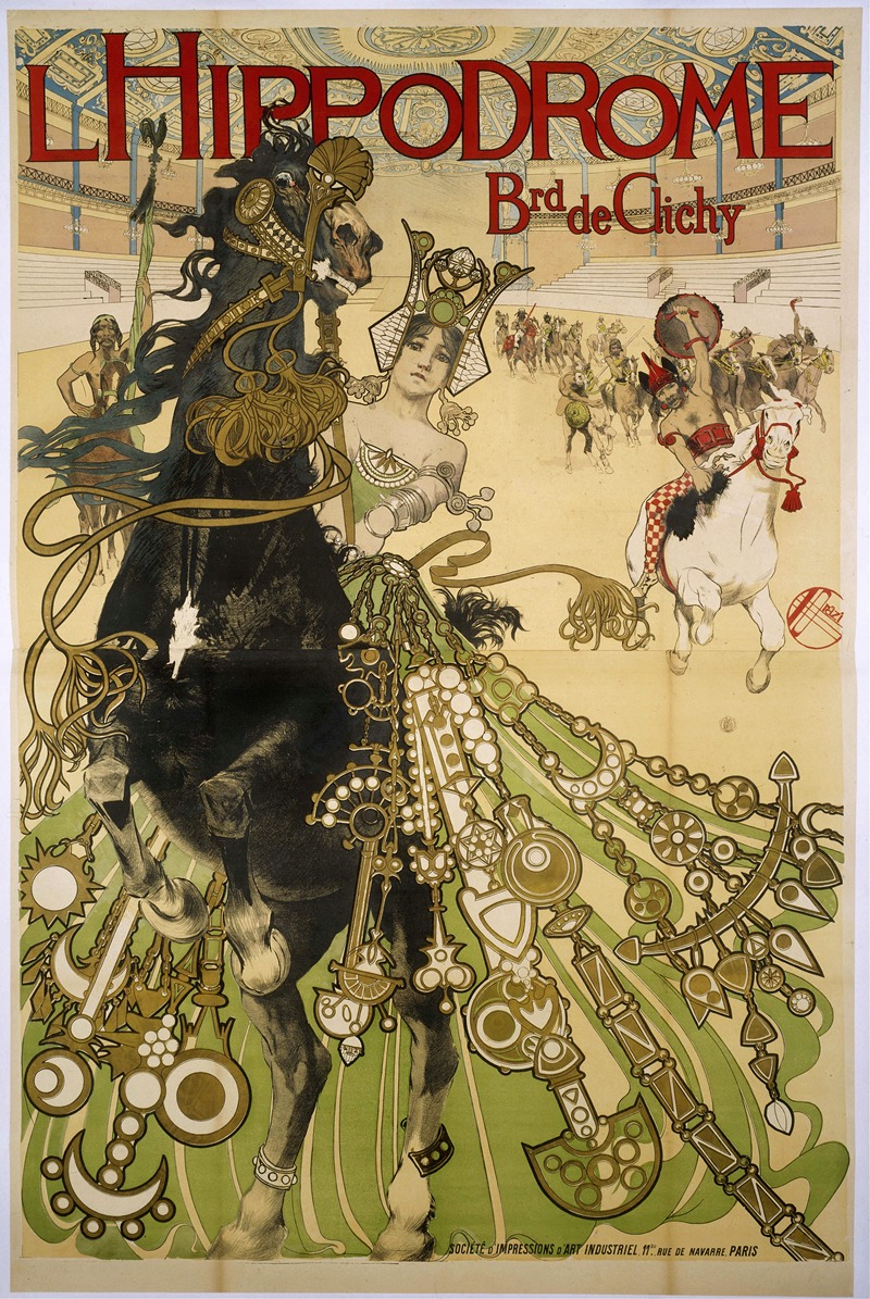 Hippodrome ,Brd De Clichy by Мануэль Ораци, 1900 — digital art print download