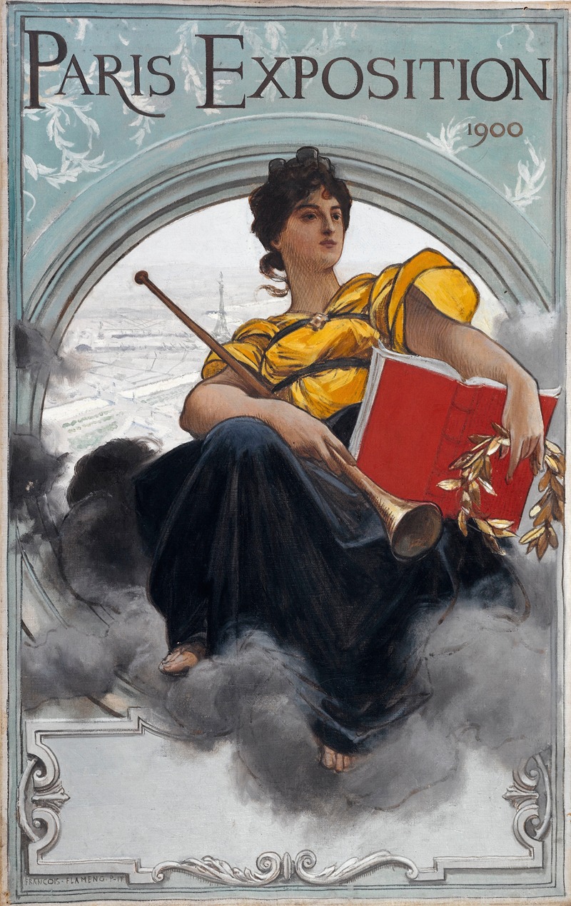 Paris Exposition by Франсуа Фламен, 1900 — digital art print download