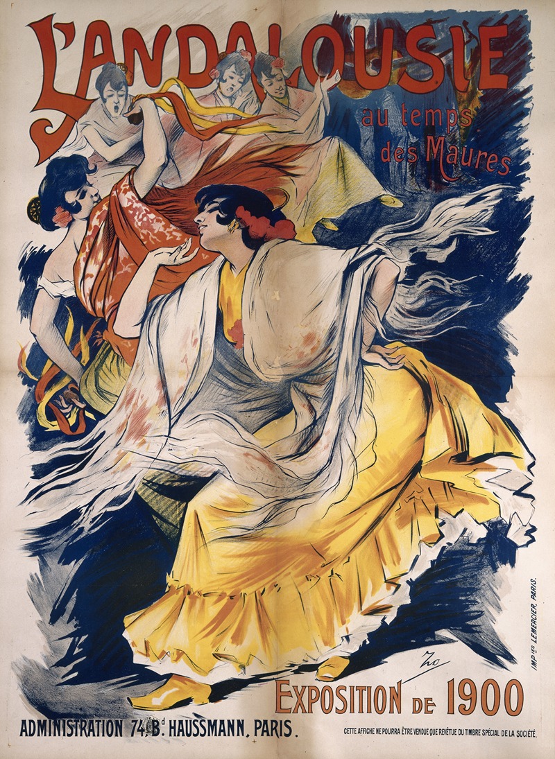 L'andalousie by Анри-Акиль Зо, 1900 — digital art print download