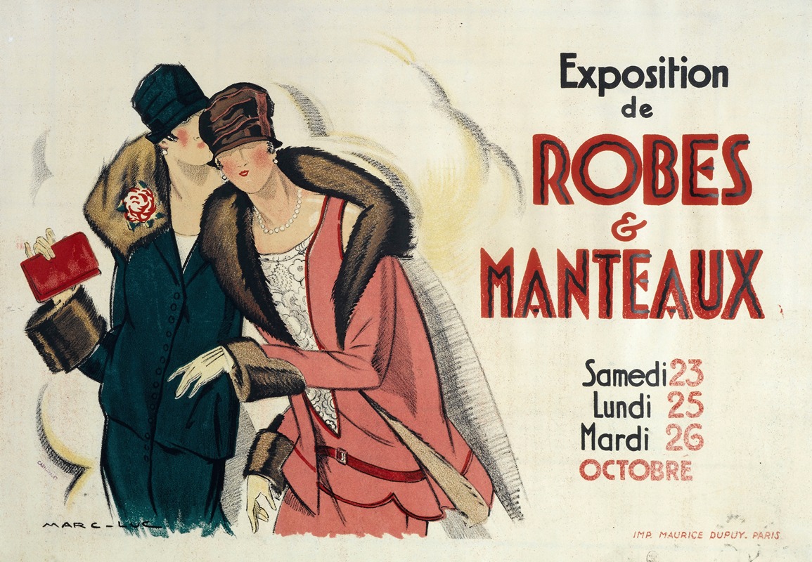 Exposition De Robes And Manteaux — Luc Marc