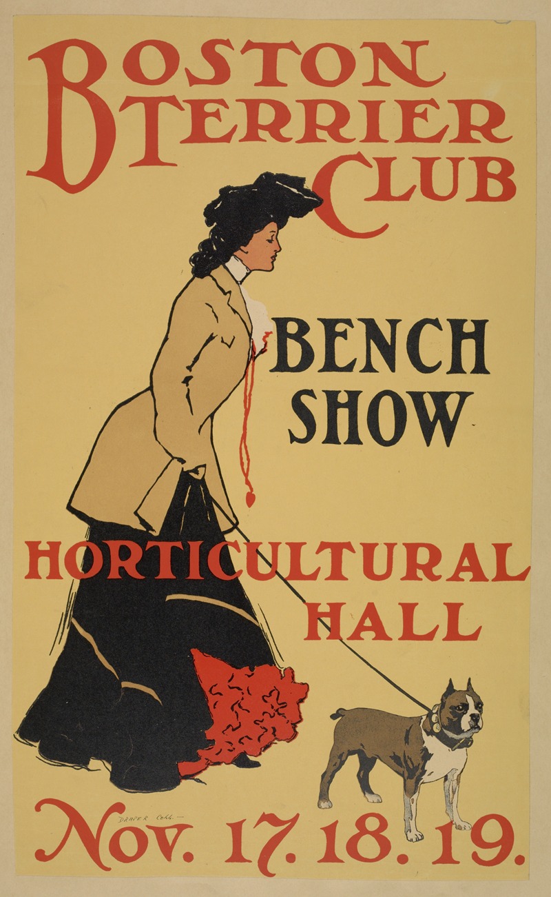 Boston Terrier Club by Аноним, 1887 — digital art print download