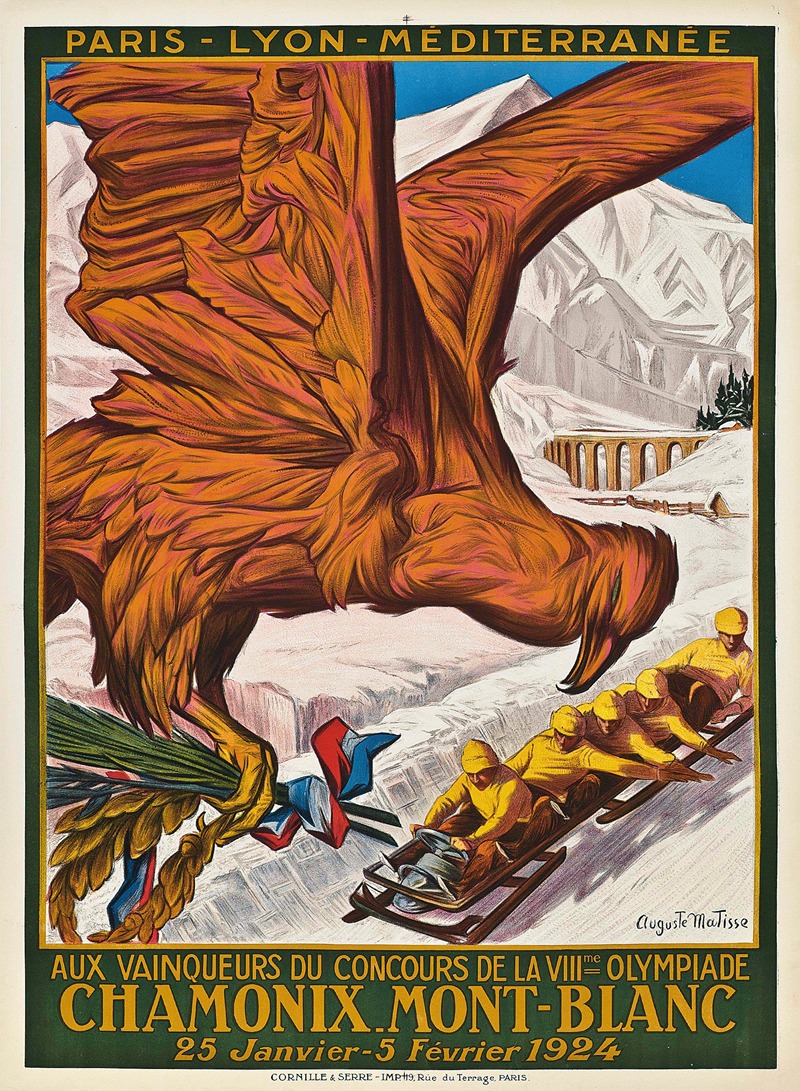 CHAMONIX MONT-BLANC, VIIIme OLYMPIADE 1924 — Auguste Matisse