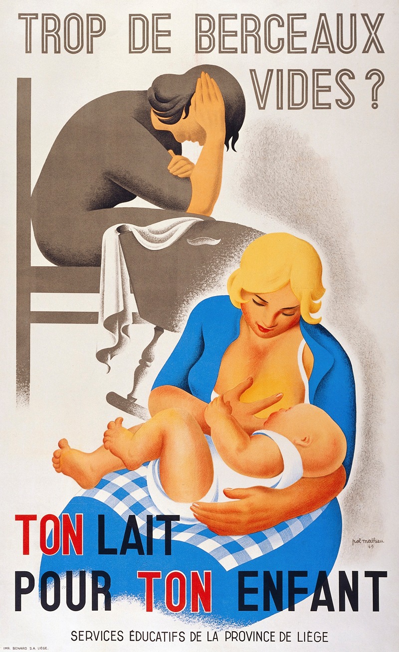 Trop de Berceaux vides by Pol Mathieu, 1949 — digital art print download