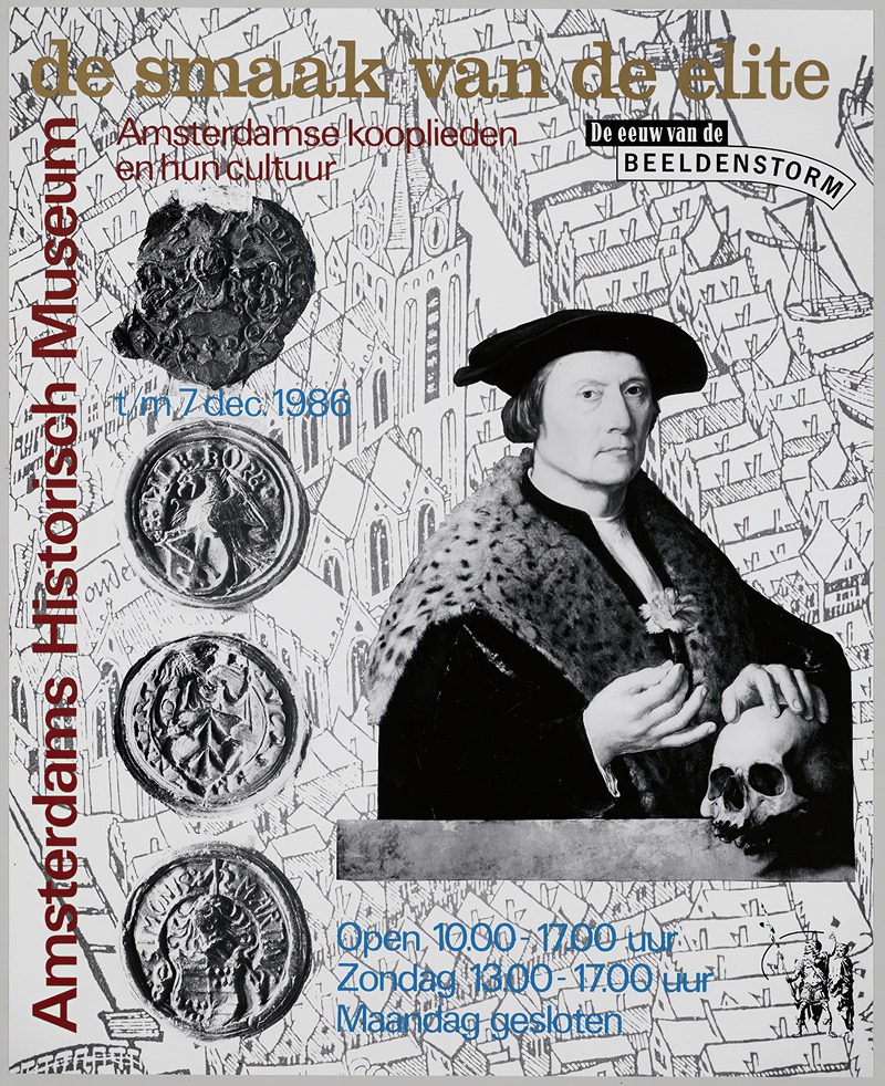 affiche voor tentoonstelling De smaak van de elite — Studio Dumbar
