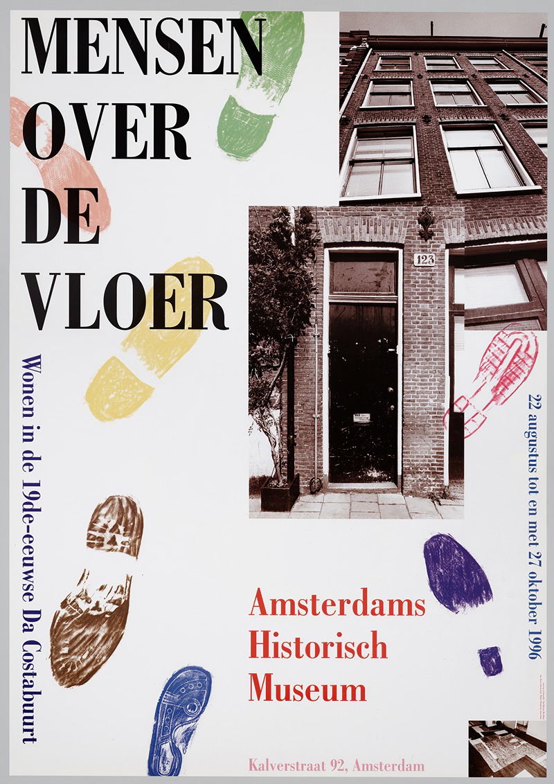 Mensen over de vloer by Ton Martens, 1996 — digital art print download