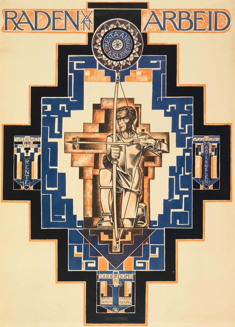 Raden Arbeid (Labor Board) by Аноним, 1920 — digital art print download