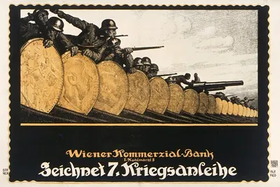 Wiener Kommerzial-Bank, Zeichnet 7. Kriegsanleihe by Альфред Оффнер, 1917 — digital art print download