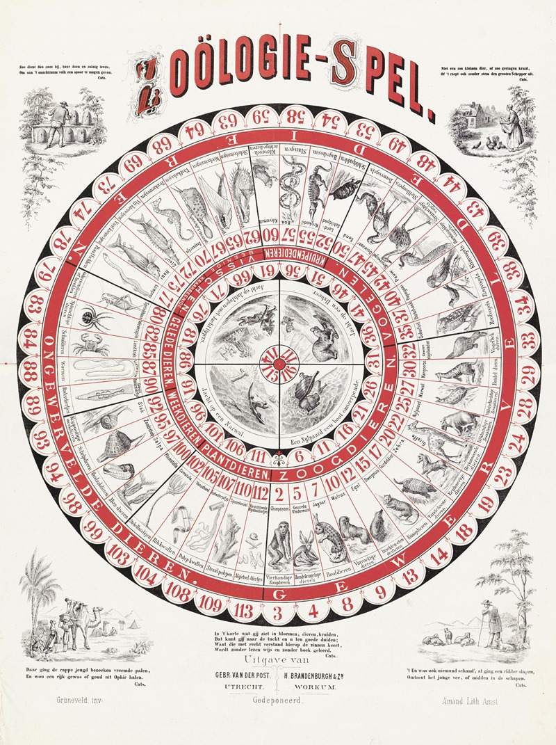 Zoölogie-spel by Amand — digital art print download