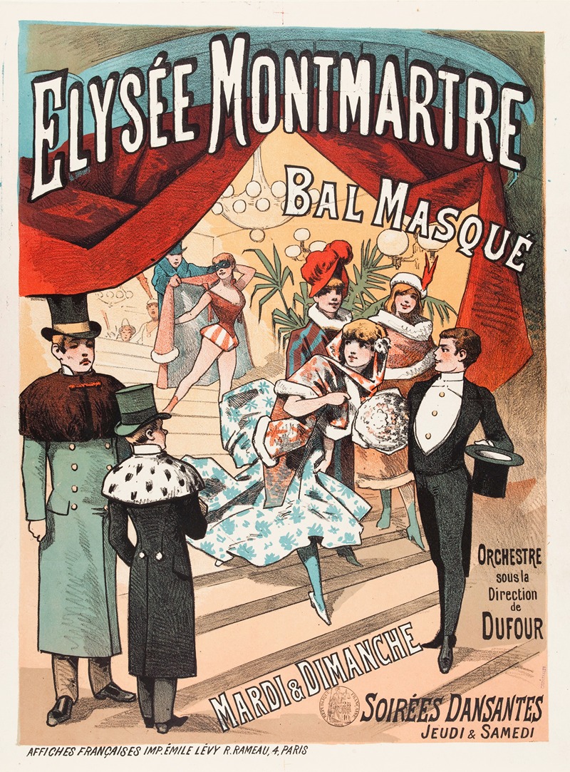 Elysee Montmartre Bal Masque by Anonymous, 1884 - 1886 — digital art print download