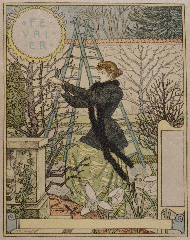 Février by Эжен Грассе, 1896-1898 — digital art print download