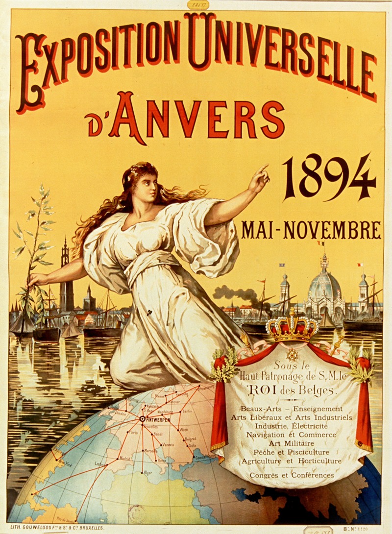 Universal Exhibition Antwerp 1894 by Gouweloos frères, 1894 — digital art print download