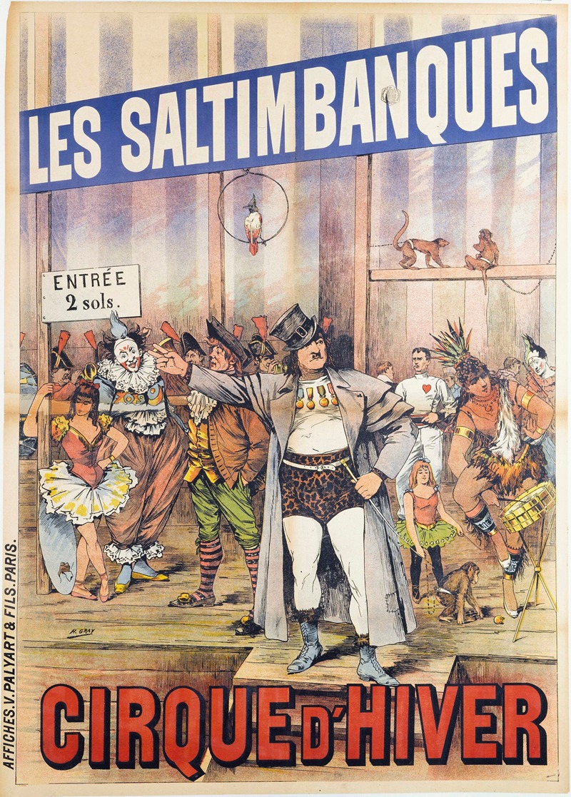 Les Saltimbanques by Анри Буланже Грей, 1892 — digital art print download
